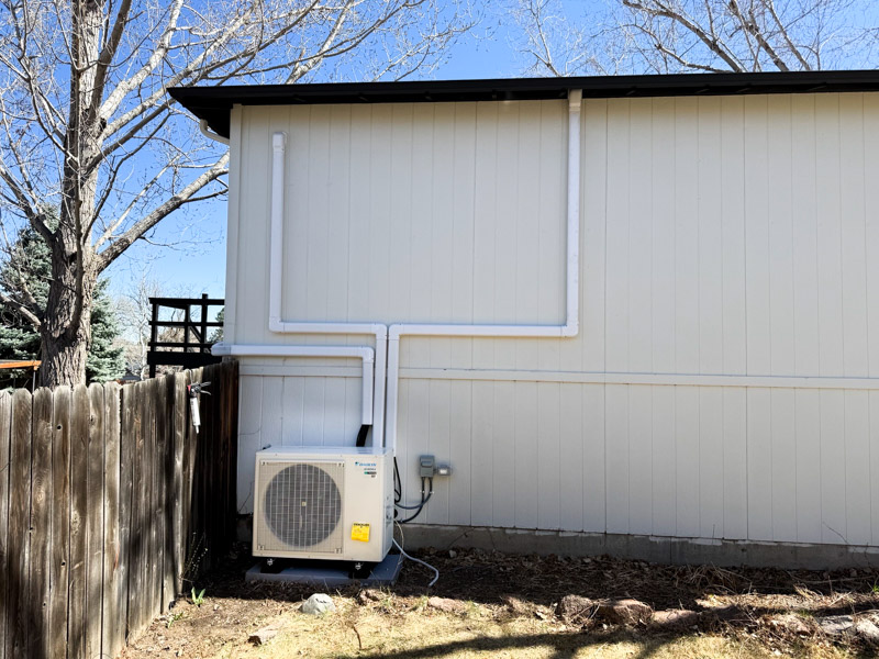 Daikin heating and cooling system installed at a Lakewood, Colorado home