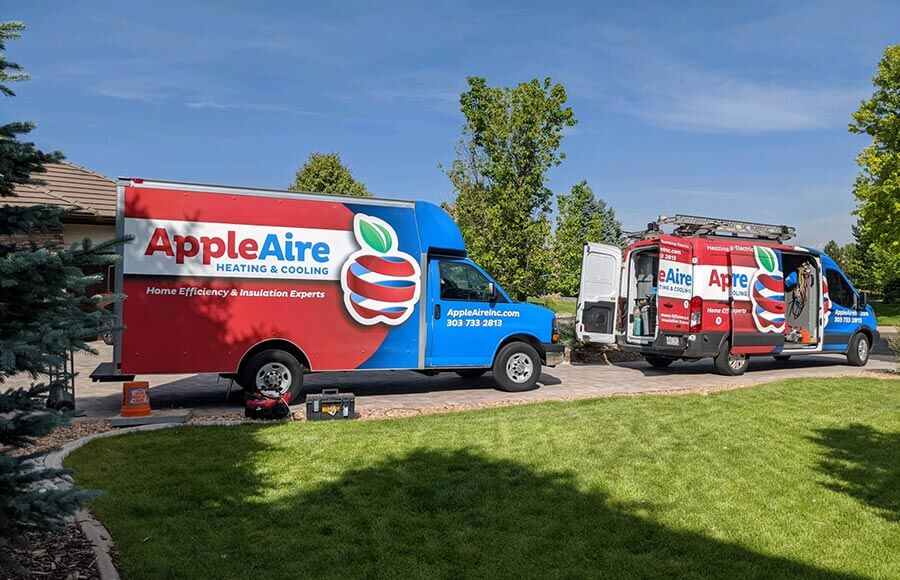 Appleairvan In Driveway Acrepair Denver Co