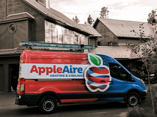 apple aire van with black and white background